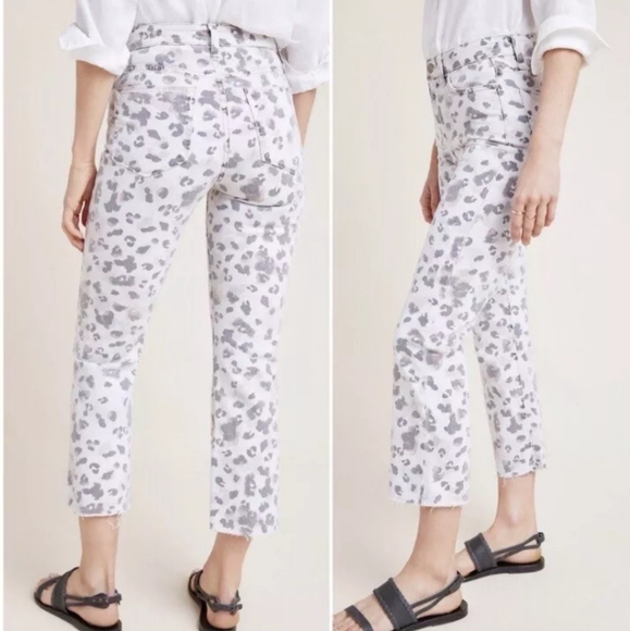 NWT Women's Joe's Jeans The Callie High Rise Cropped Boot Size 32 Leopard Print - Picture 4 of 12